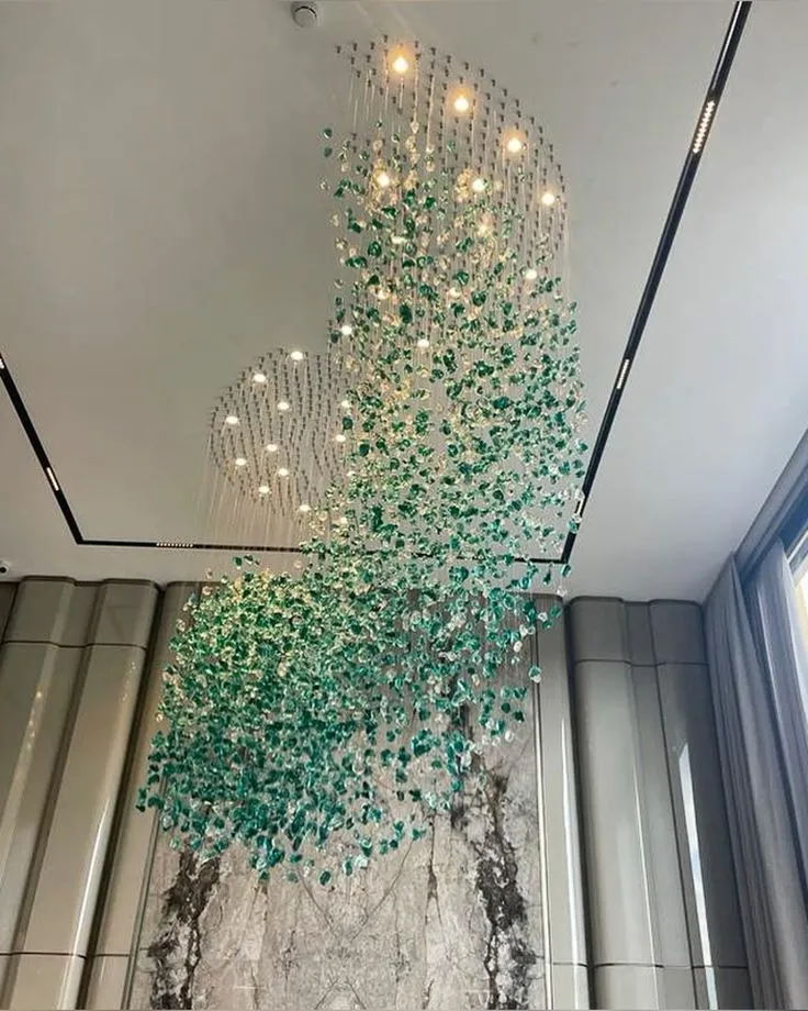 Tünd yaşıl daş- şüşə dekor hissəsi CM001