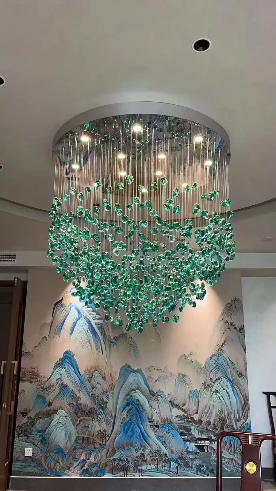 Yaşıl daş- şüşə dekor hissəsi CM001